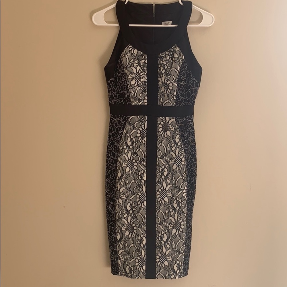Black and white evening dress cache